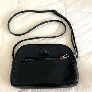 Lodis Woman’s Leather Black Crossbody Bag